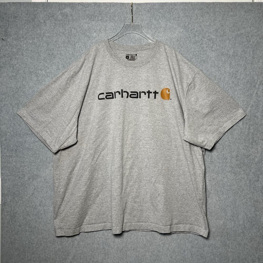 Carhartt Pocket T-Shirt Gray Short Sleeve Loose Fit Mens 3XL K87 100% Cotton